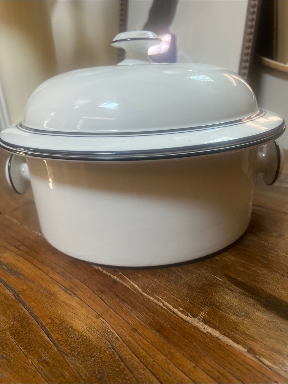 Vintage Dansk Bistro Covered Casserole 3 Quart Christianhavn Blue